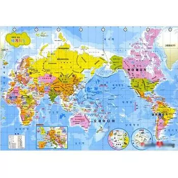 Карта-пазл Life World, которая умещается в голове, 51x73,5 см.