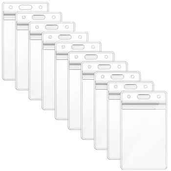 Карта Segarty ID Card Служебный ID 10 Neck Commuting to Employee Business Pass Изготовлен из водонепроницаемой функции [Имя Чехол] Держатель, Чехол, Части, Вертикальный,