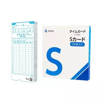 Карта TOKAIZ S 100 штук Совместимость с функцией подсчета Номер карты Карта учета времени Только для серии регистраторов времени TC-002 001-100 TR-002s