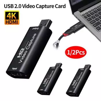 Карта видеозахвата 4K HDMI-совместимая с USB 2.0 Карта Cam Link 1080P Карта видеозахвата 4K HDMI-совместимая для DVD-камеры PS4