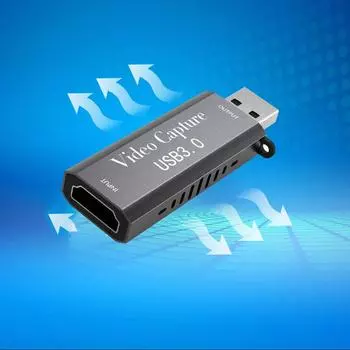 Карта видеозахвата 4K, совместимая с HDMI, USB 3.0 / Рекордер 1080p, Прямая трансляция видео с телефона/игры