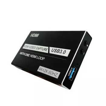 Карта видеозахвата USB3.0, выход 4K, HDMI с аудиомикрофоном, коробка для записи HD-игр в реальном времени