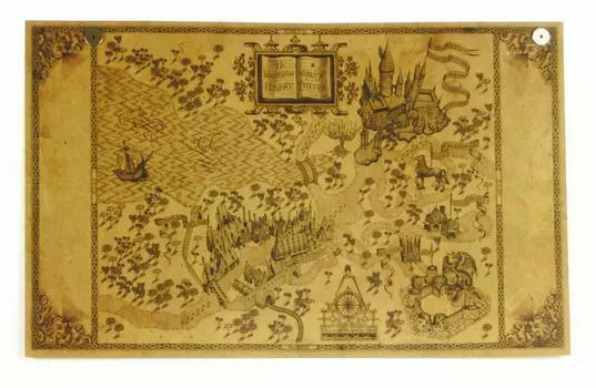 Карта волшебного мира Гарри Поттера 315мм*515мм