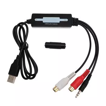 Карта звукозаписи USB 2.0, профессиональное устройство для стереозахвата звука левого и правого каналов с CD