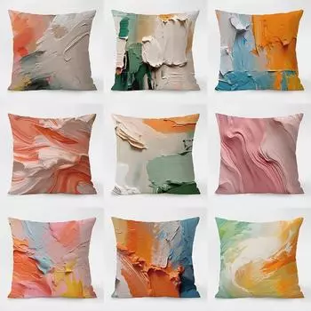 Картина абстрактный узор декоративная наволочка гостиная спальня квадратная подушка наволочка 40x40cm