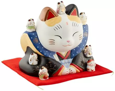 Картина Аи «Семь богов счастья» Кот Фукусукэ «Счастливчик» 7539 (большой)