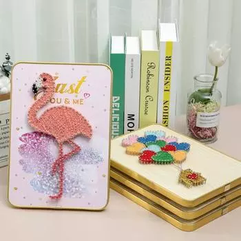 Картина для намотки ногтей, креативная картина на струнах, сделай сам, ручная работа, материал для изготовления подарков, сумка 21x30cm