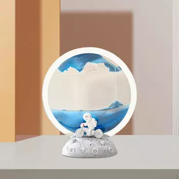 Картина Искусство Течет Песок Динамическая Живопись Зыбучих Песков Ночной Свет для Офиса Праздников Рисунок Aureate