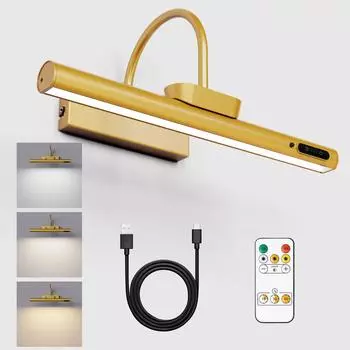 Картина Картина Свет Портрет С Дистанционным Управлением Гостиная Беспроводной Настенный Светильник Художественный Дисплей Работает На Батарее Фото Tricolor(3000-6500K) чёрный