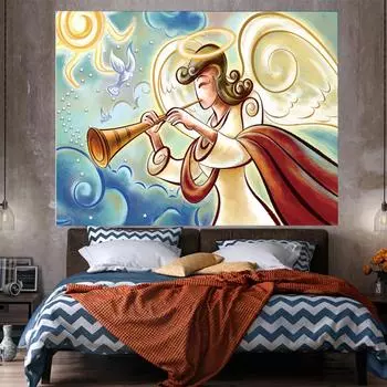 Картина Маслом, Цветная Живопись, Подвесная Ткань, Спальня, Гобелен, Пляжное Полотенце, Одеяло, Гостиная, Фоновая Ткань 100cm*150cm