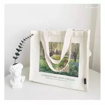 Картина маслом, холст, большая сумка для женщин и девочек, многоразовая сумка, складная большая вместительная сумка для покупок для отдыха