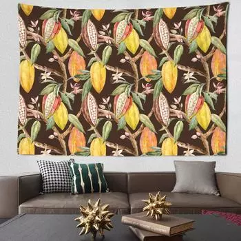 Картина маслом кукурузы, гобелен, настенный психоделический колдовство, кавайный мультфильм, хиппи, домашний декор для гостиной 95x70cm