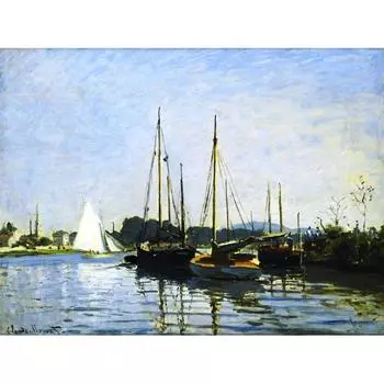 Картина маслом Моне на холсте, классическая всемирно известная картина, абстрактные пейзажные постеры и принты для гостиной, без рамки 21*30cm