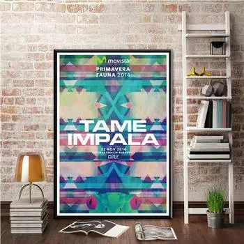 Картина маслом на холсте New Tame Impala психоделическая рок-музыкальная группа, альбом, печать плакатов, художественные настенные панно для гостиной, домашний декор 21cm30cm NoFrame