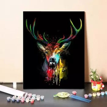 Картина маслом на холсте с цифрами, цифровая картина маслом, сделай сам, картина по номерам, украшение для дома, живопись по номерам 40x50cm no frame