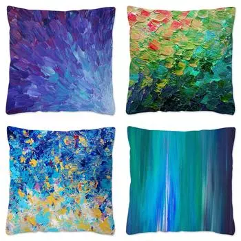 Картина маслом Печать Наволочка Декор Диван Подушка Кровать Домашний Автомобиль 40x40cm