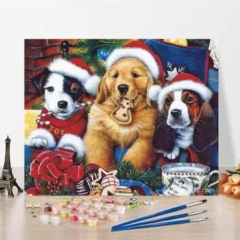 Картина маслом по номерам DIY Картина по номерам Холст Украшение дома Цифровая живопись маслом Искусство 40x50cm no frame