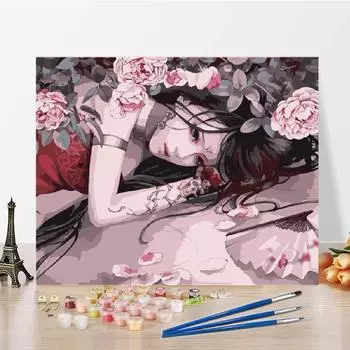 Картина маслом по номерам DIY Картина по номерам Холст Картина по номерам Ручная цифровая картина маслом 40x50cm no frame