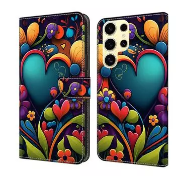 Картина маслом с рисунком любви, чехол-книжка из искусственной кожи для iPhone Samsung Huawei Honor Google Redmi Xiaomi LG Motorola Sony Nokia Oneplus Oppo Apple iPhone 15 Plus