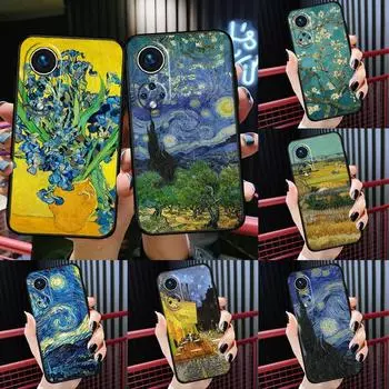 Картина маслом Ван Гог для Huawei P30 Pro P20 P40 Nova 5T 9 P Smart Z 2021, чехол для Honor 8X 9X 10i 50 Lite Huawei Nova 9