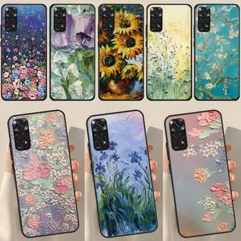 Картина маслом в стиле бохо с цветочным рисунком для Redmi Note 12 Pro Plus, чехол для Redmi Note 10, 8, 9, 11 Pro, 12S, 11S, 10S, 9S, 9C, 10C, 12C, чехол Redmi 10C