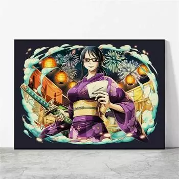 Картина маслом, Японское классическое аниме, Рождественский подарок Короля пиратов, Детская кукла, Печать Hd, Плакат с художественной гравюрой 21cm30cm NoFrame