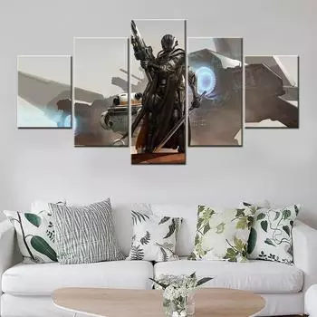 Картина на холсте, 5 шт., аниме, робот, оружие, танк, картина, украшение дома, печать, настенное искусство, современное искусство для гостиной, домашние постеры без рамки 20x35cm*2 20x45cm*2 20x55cm*1