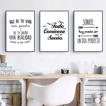 Картина на холсте, цитата, вдохновляющие слова, минималистичный скандинавский настенный художественный принт, картина для домашнего дизайна, декор комнаты, без рамки 21*30cm