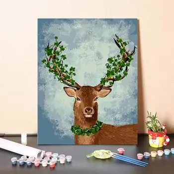 Картина на холсте DIY по номерам, картина маслом, украшение дома, цифровая картина маслом 40x50cm no frame