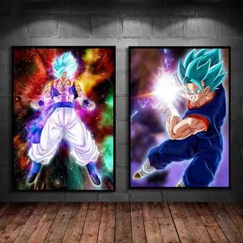 Картина на холсте Dragon Ball Carot, украшение, рождественский подарок, подвесная модульная печать для гостиной 21cm30cm NoFrame