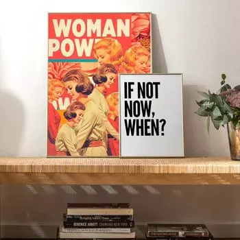 Картина на холсте, феминистские принты, женские плакаты, феминизм, цитата, настенные художественные картины для гостиной, украшения дома, подарок для девушки 21x30cm No Framed красный