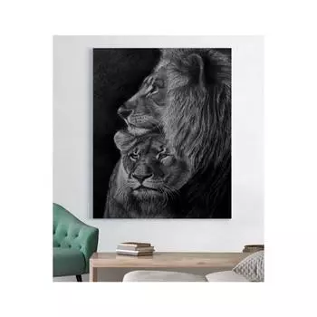 Картина на холсте леопарда льва