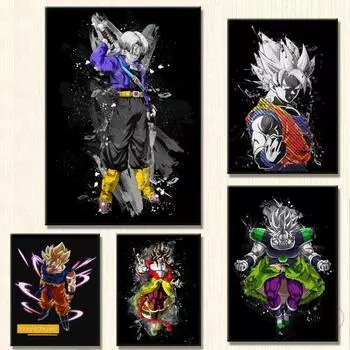 Картина на холсте, модульная гравюра, картина для детской спальни, комическая картина 21cm30cm NoFrame