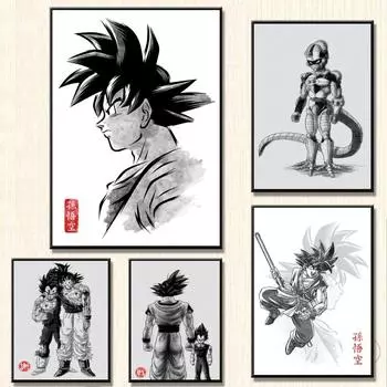 Картина на холсте, постер, игрушка, подарки, украшение стены, классическая мультяшная фигурка, картина, современный дом 21cm30cm NoFrame