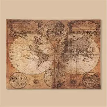 Картина на холсте QArt Map 75x100 см