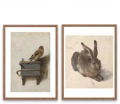 Картина на холсте с изображением птиц Картина с изображением щегола Печать на стене Искусство гостиной комнаты кабинета Декоративная живопись 21*30cm No Frame