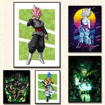 Картина на холсте Wukong, детская спальня, украшение, подарок, наклейка на стену, изображение 21cm30cm NoFrame