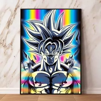 Картина на холсте Жемчуг дракона, подарок другу Вегета, классическое украшение для детской спальни 21cm30cm NoFrame