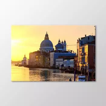 Картина на закате в Венеции
