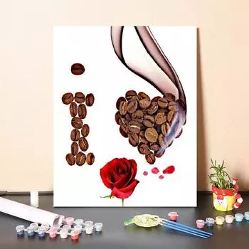 Картина по номерам, цифровая картина маслом, холст, украшение для дома, картина маслом по номерам, сделай сам, картина по номерам 40x50cm no frame