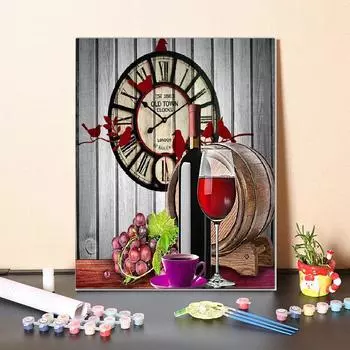 Картина по номерам, цифровая картина маслом, украшение для дома, холст, цифры, картина маслом, сделай сам, картина по номерам 40x50cm no frame