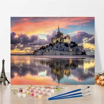 Картина по номерам, декомпрессионная картина на холсте, ручная роспись, сделай сам, цифровая картина маслом, украшение для дома 40x50cm no frame