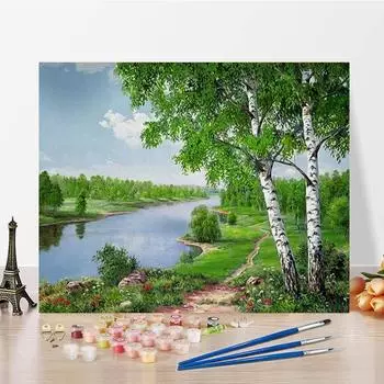 Картина по номерам Декомпрессия DIY Цифровая картина маслом Ручная роспись Домашнее украшение Холст Картина 40x50cm no frame