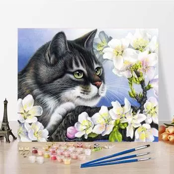 Картина по номерам Декомпрессия DIY Цифровая живопись маслом Ручная роспись Картина на холсте Украшение дома 40x50cm no frame