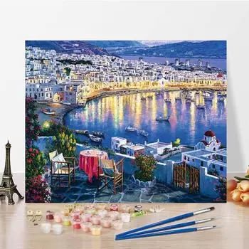 Картина по номерам Декомпрессия Холст Картина Ручная роспись Домашнее украшение DIY Цифровая картина маслом 40x50cm no frame