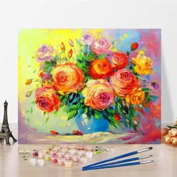 Картина по номерам Декомпрессия Ручная роспись DIY Цифровая картина маслом Украшение дома Холст Картина 40x50cm no frame