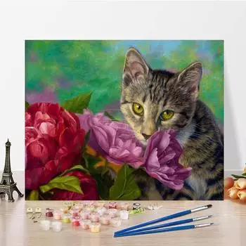 Картина по номерам Декомпрессия Ручная роспись Украшение дома Картина на холсте DIY Цифровая живопись маслом 40x50cm no frame