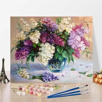 Картина по номерам, декомпрессия, украшение дома, ручная роспись, холст, картина, сделай сам, цифровая картина маслом 40x50cm no frame