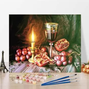 Картина по номерам DIY цифровая картина маслом декомпрессия ручная роспись холст картина украшение дома 40x50cm no frame