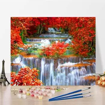 Картина по номерам DIY цифровая картина маслом украшение дома декомпрессия холст картина ручная роспись 40x50cm no frame